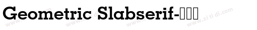 Geometric Slabserif字体转换